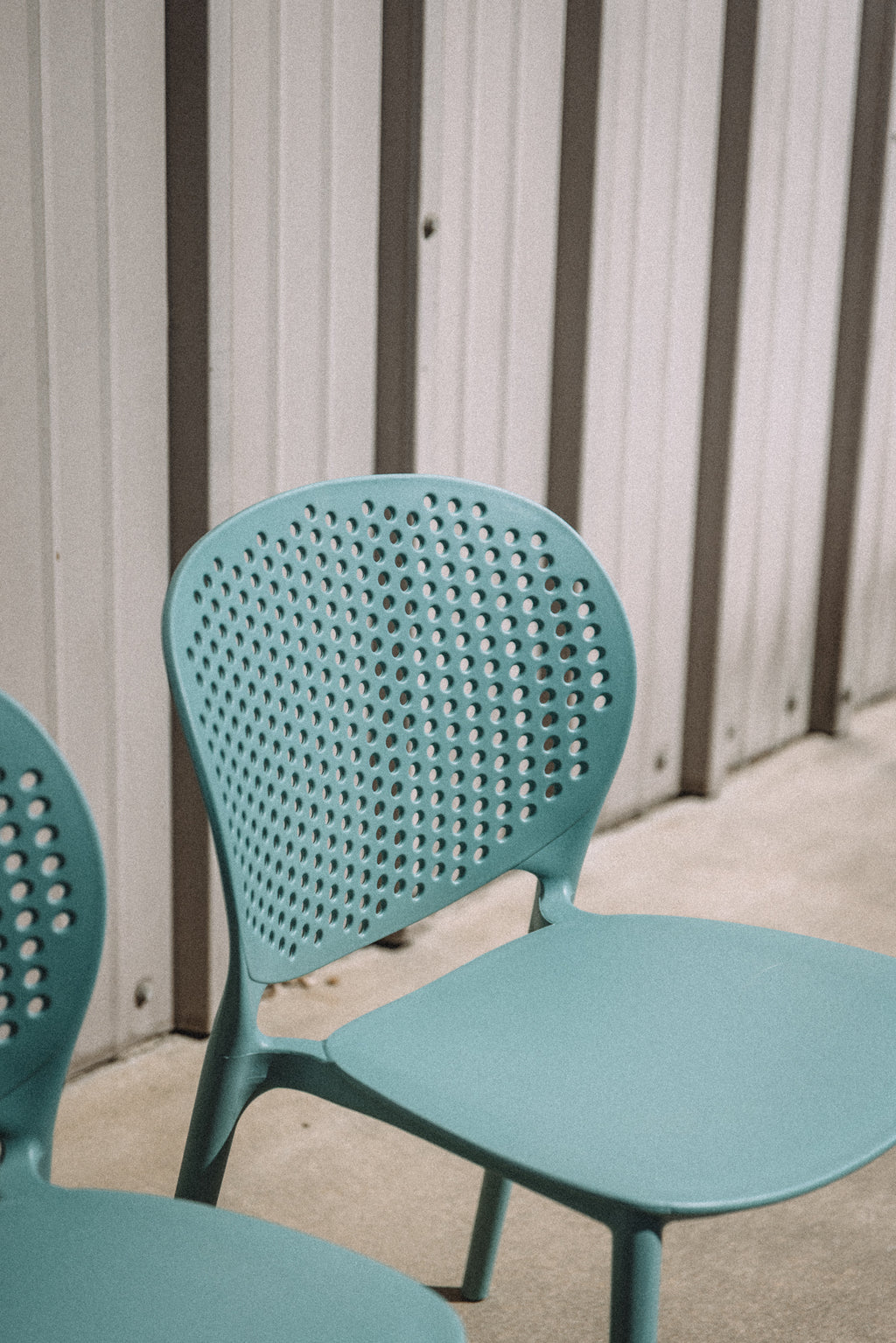 Article Dot Outdoor Stackable Dining Chair - Surf Blue (Set of 4)