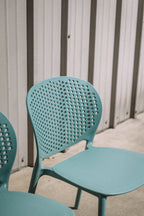 Article Dot Outdoor Stackable Dining Chair - Surf Blue (Set of 4)