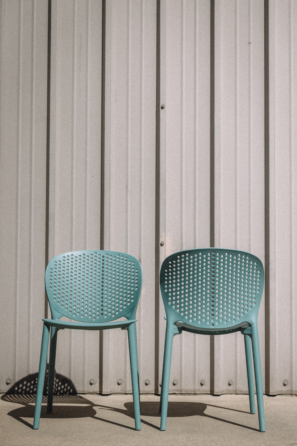 Article Dot Outdoor Stackable Dining Chair - Surf Blue (Set of 4)