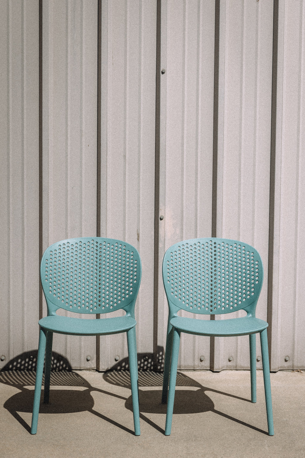 Article Dot Outdoor Stackable Dining Chair - Surf Blue (Set of 4)