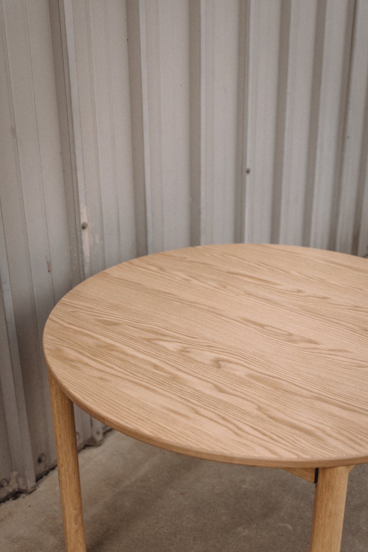 Article Heidi 42" Round Dining Table - White Oak