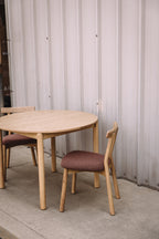 Article Heidi 42" Round Dining Table - White Oak