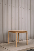 Article Heidi 42" Round Dining Table - White Oak