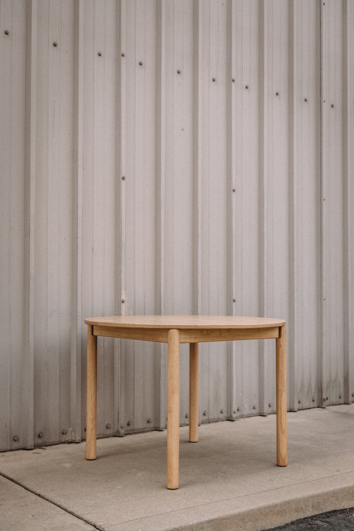 Article Heidi 42" Round Dining Table - White Oak