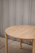 Article Heidi 42" Round Dining Table - White Oak