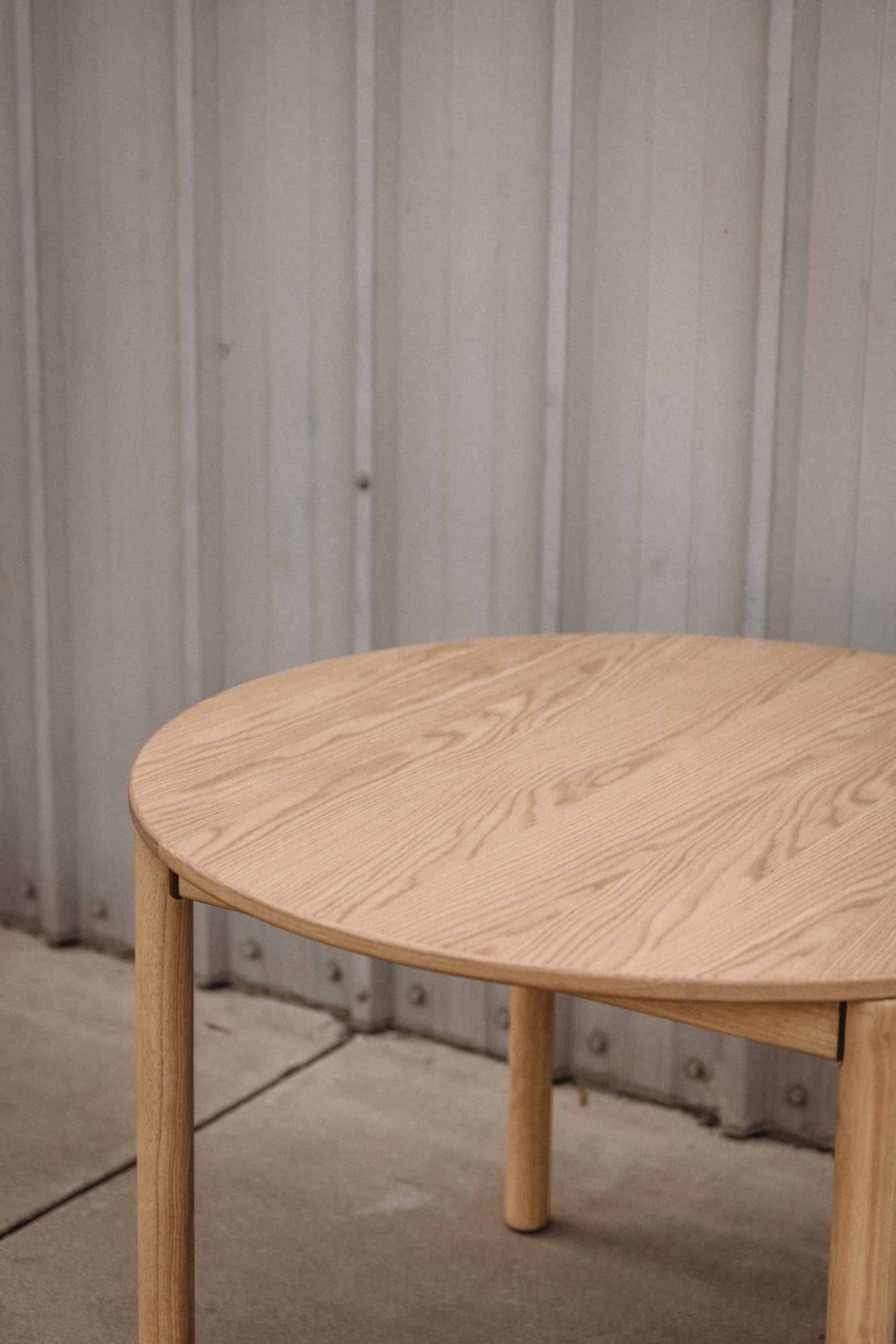 Article Heidi 42" Round Dining Table - White Oak