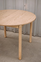 Article Heidi 42" Round Dining Table - White Oak