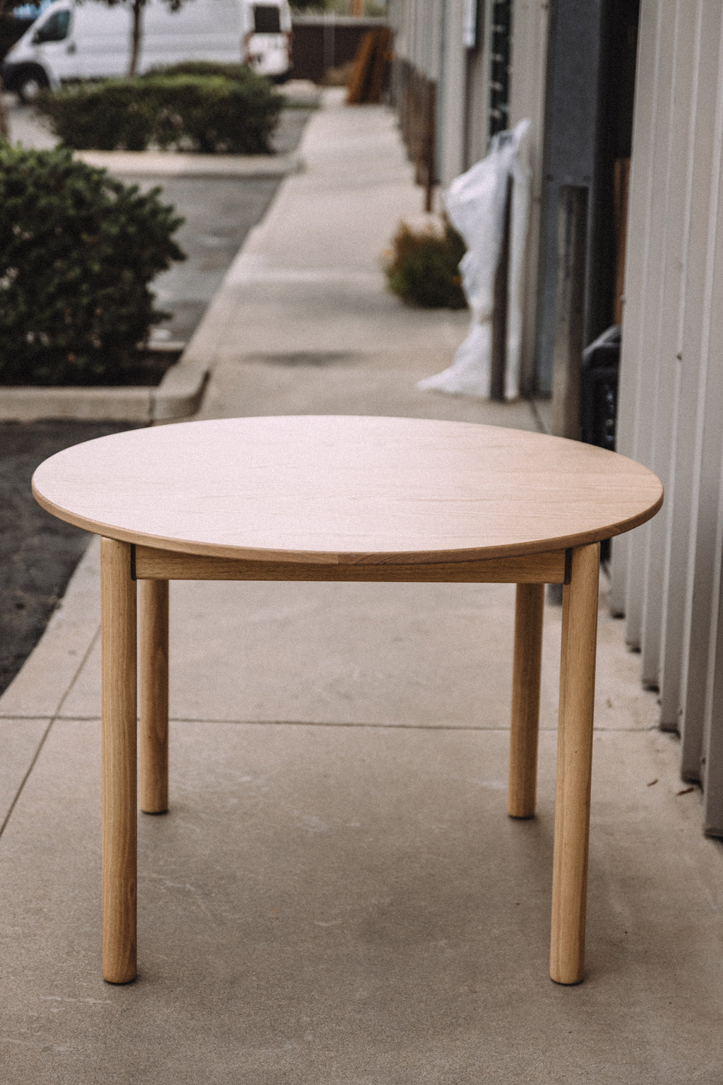 Article Heidi 42" Round Dining Table - White Oak