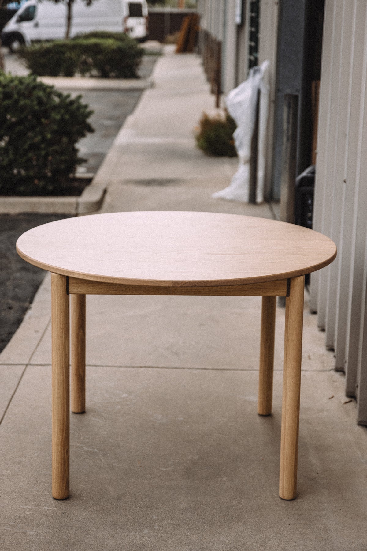 Article Heidi 42" Round Dining Table - White Oak