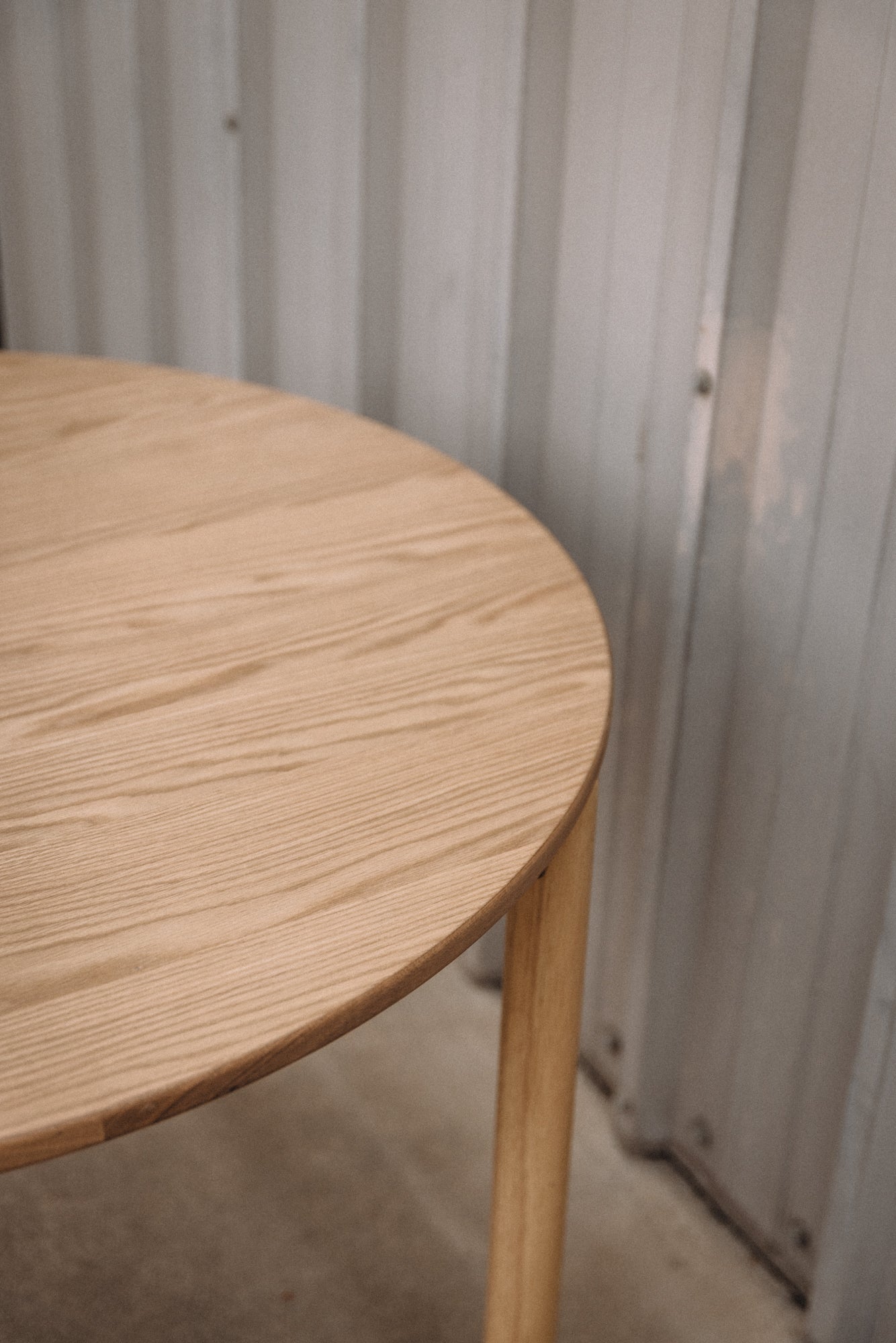 Article Heidi 42" Round Dining Table - White Oak