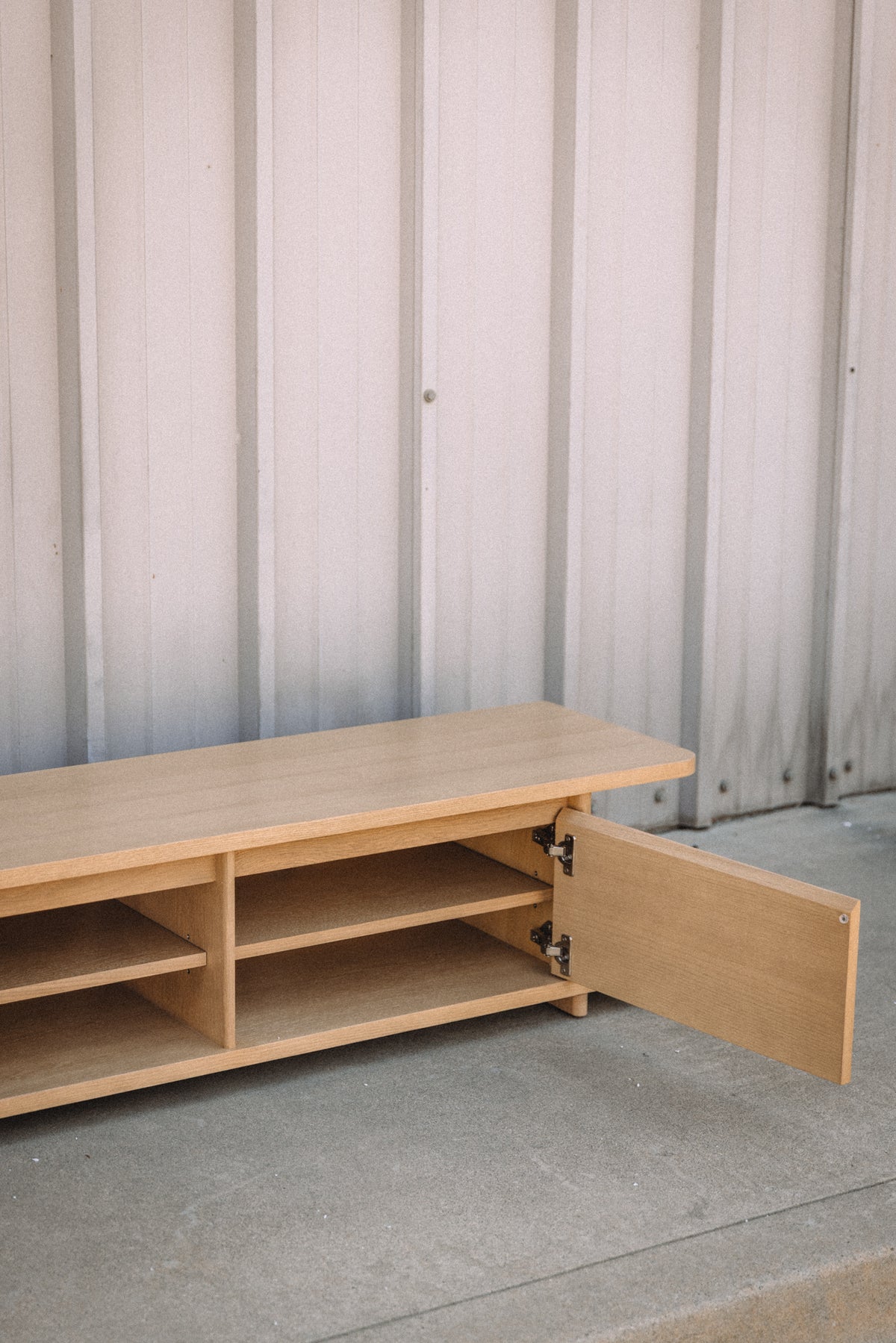 Article Judith 63" Low Media Unit - White Oak