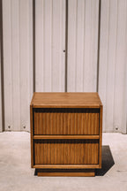 Article Kouva 2-Drawer Nightstand Smoked Oak