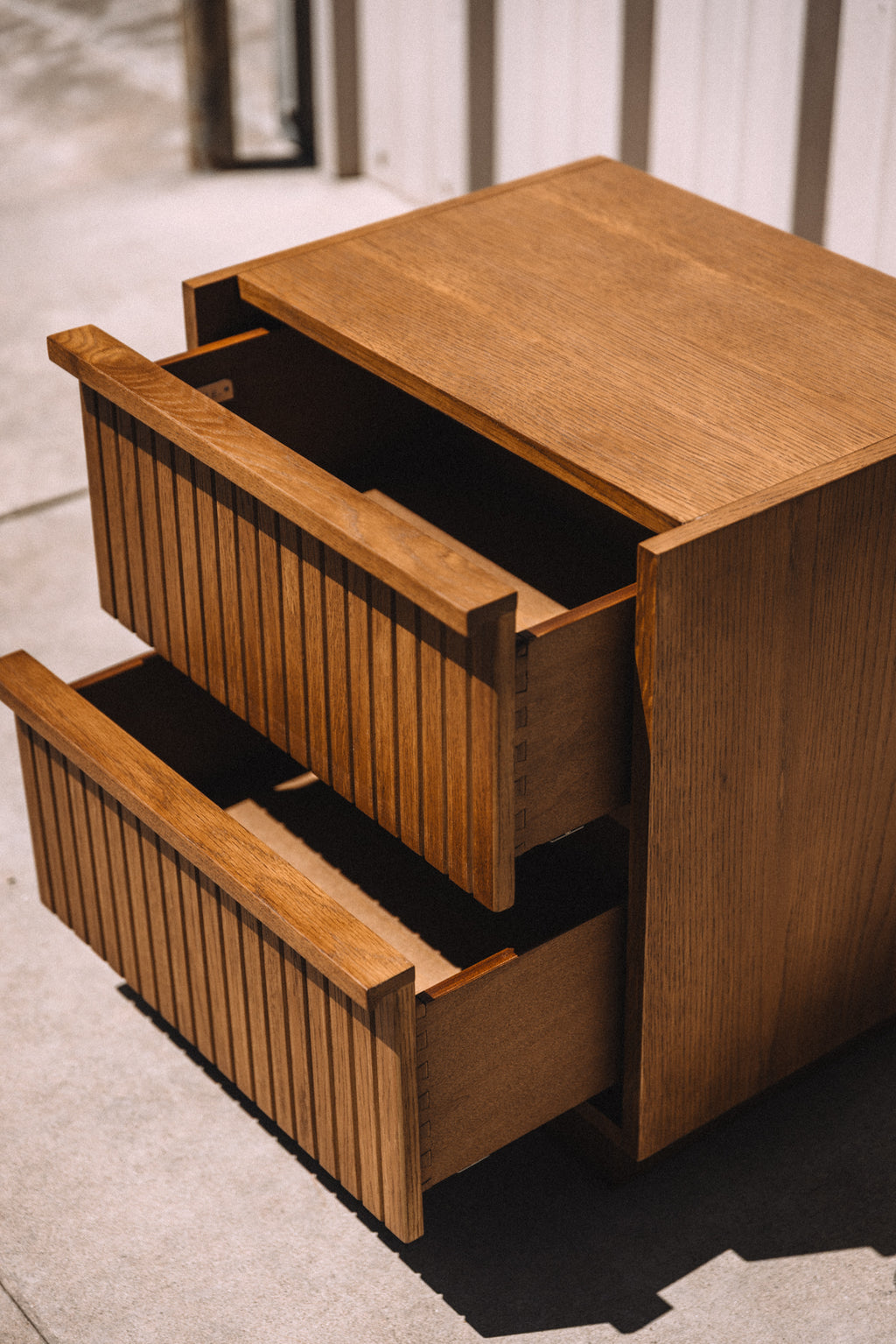 Article Kouva 2-Drawer Nightstand Smoked Oak