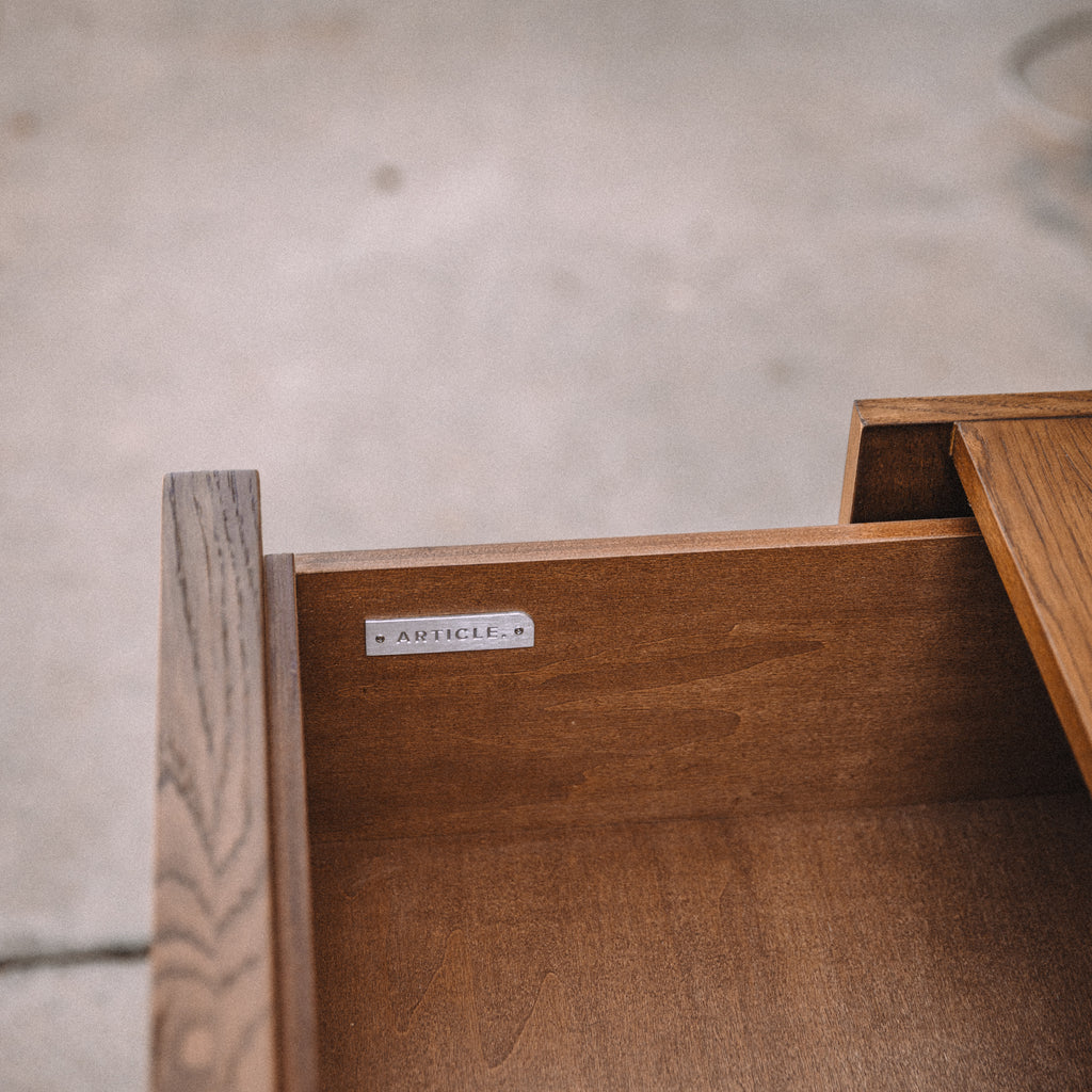 Article Kouva 6-Drawer Dresser - Smoked Oak
