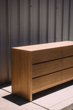 Article Leif 6-Drawer Double Dresser - White Oak