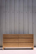Article Leif 6-Drawer Double Dresser - White Oak