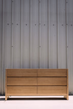 Article Leif 6-Drawer Double Dresser - White Oak