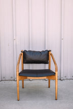 Article Lento 25" Leather Lounge Chair - Black