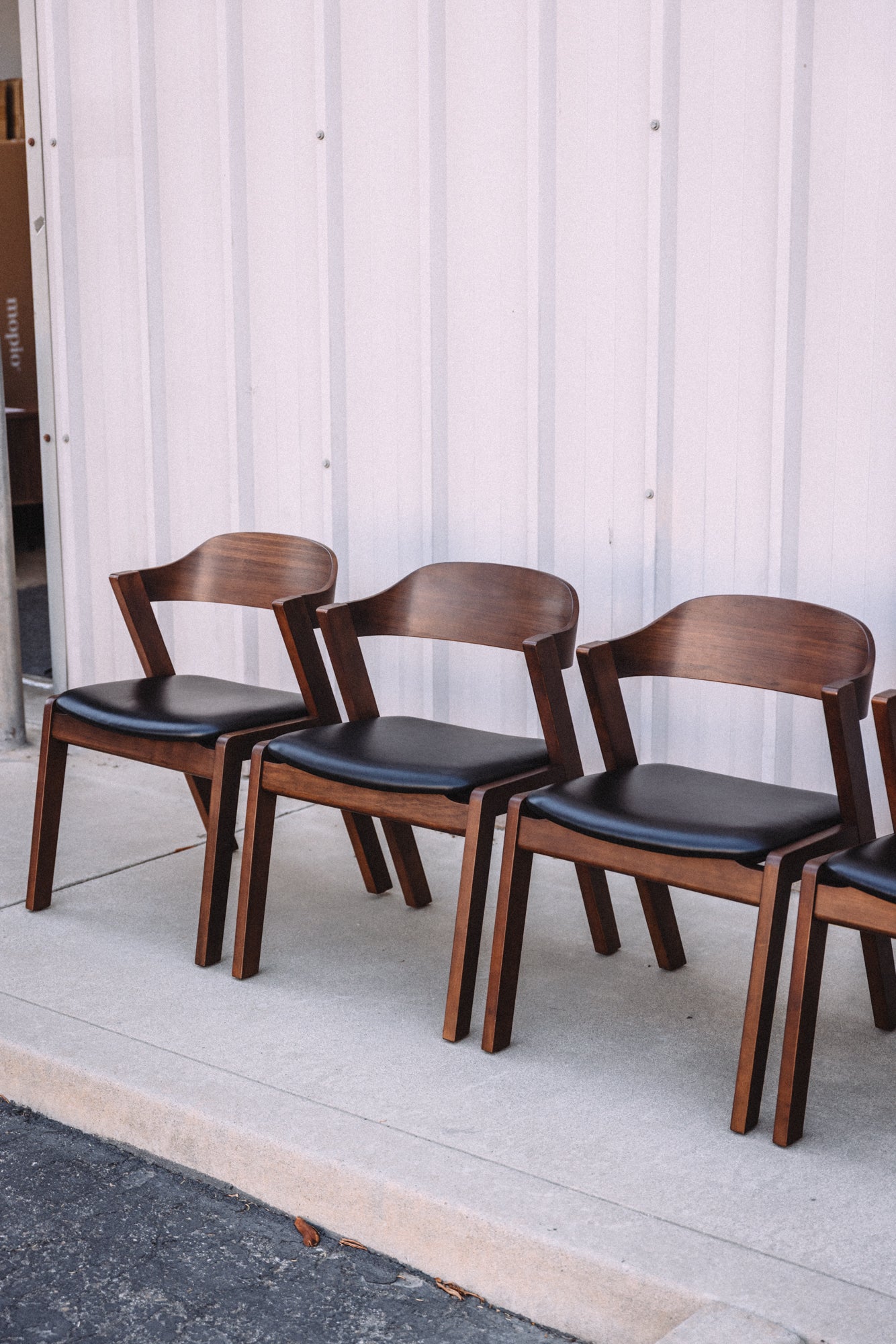 Article Meja Leather Dining Chairs (Set of 4)