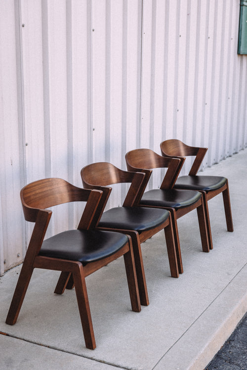 Article Meja Leather Dining Chairs (Set of 4)