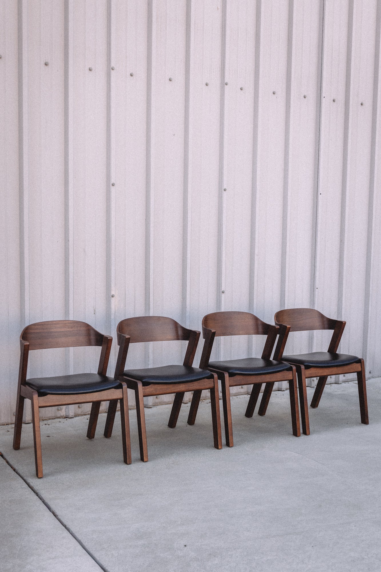 Article Meja Leather Dining Chairs (Set of 4)