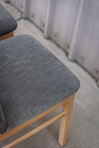 (Set of 6) Mikkel Dining Chairs - White Oak and Algonquin Green
