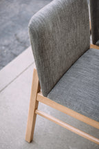 (Set of 6) Mikkel Dining Chairs - White Oak and Algonquin Green