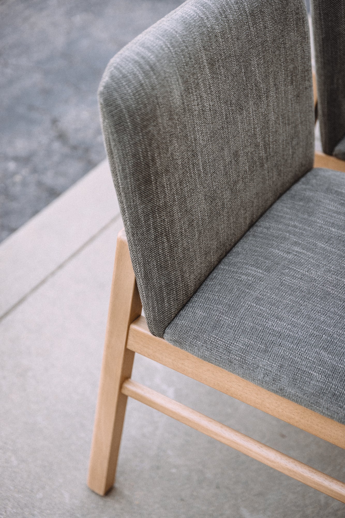 (Set of 6) Mikkel Dining Chairs - White Oak and Algonquin Green