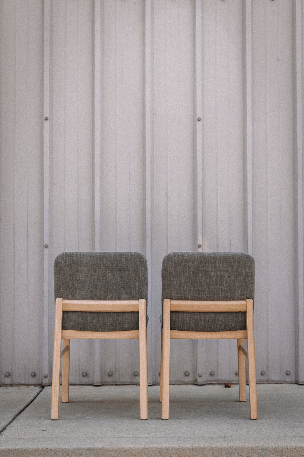 (Set of 6) Mikkel Dining Chairs - White Oak and Algonquin Green