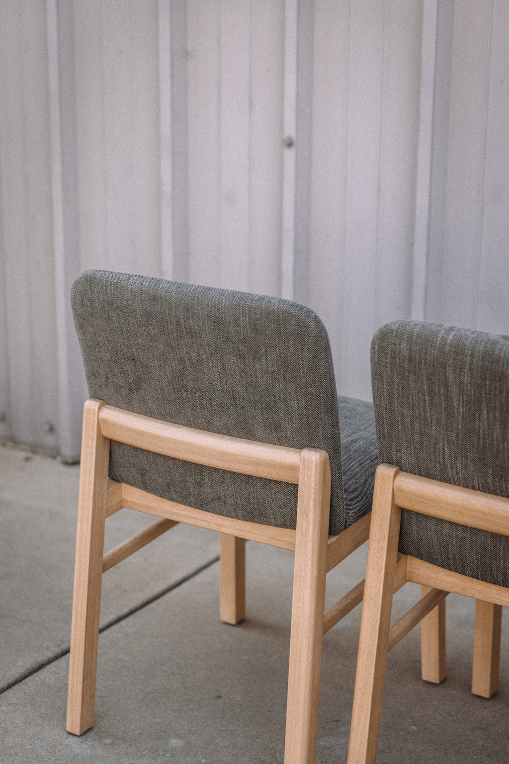 (Set of 6) Mikkel Dining Chairs - White Oak and Algonquin Green