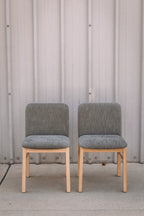 (Set of 6) Mikkel Dining Chairs - White Oak and Algonquin Green