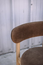 Article Munk Velvet Dining Chair - White Oak and Hale Earth (Set of 2)