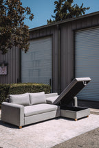 Article Nordby 104" Reversible Sleeper Sectional - Pep Gray