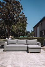 Article Nordby 104" Reversible Sleeper Sectional - Pep Gray