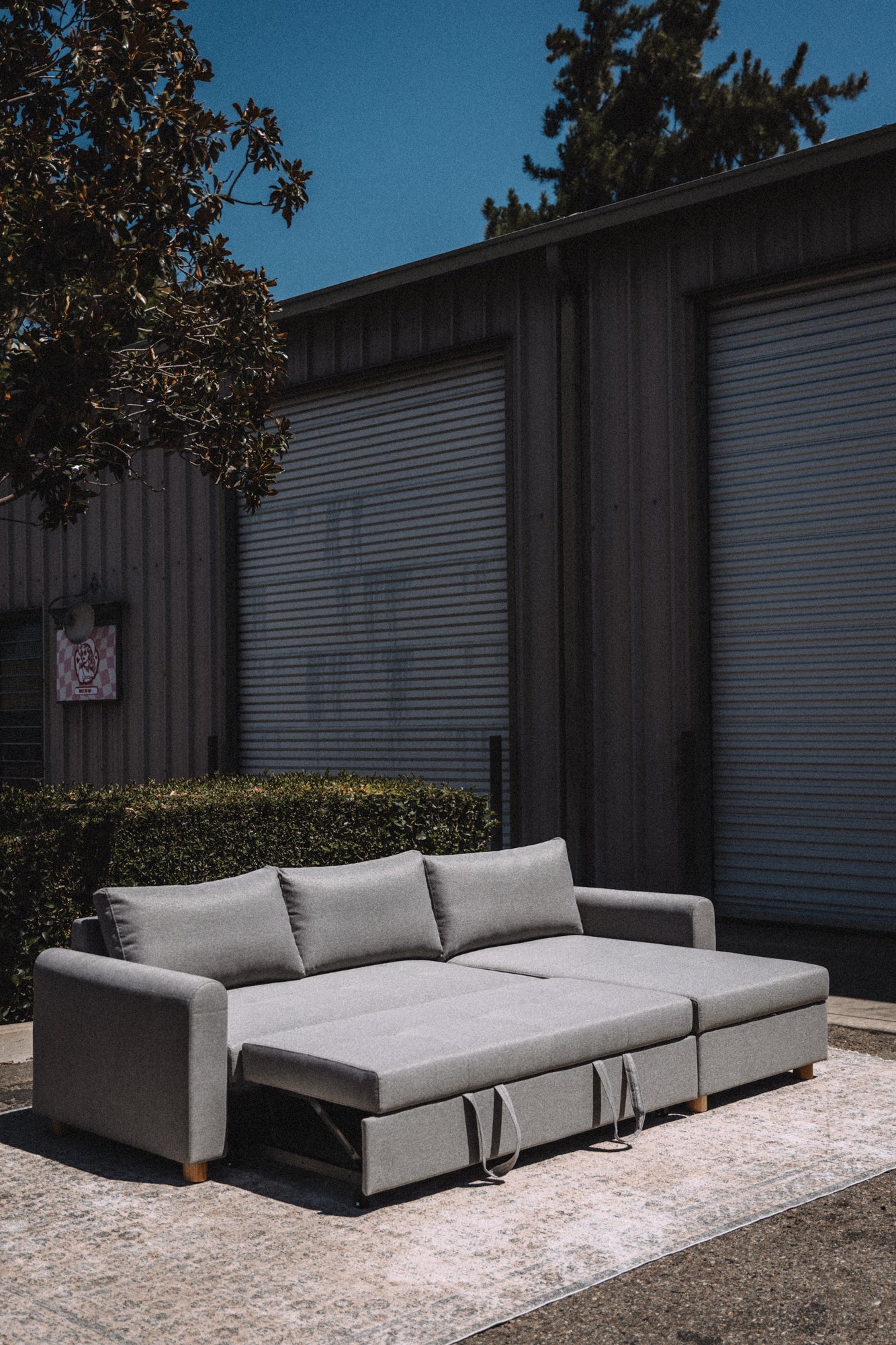 Article Nordby 104" Reversible Sleeper Sectional - Pep Gray