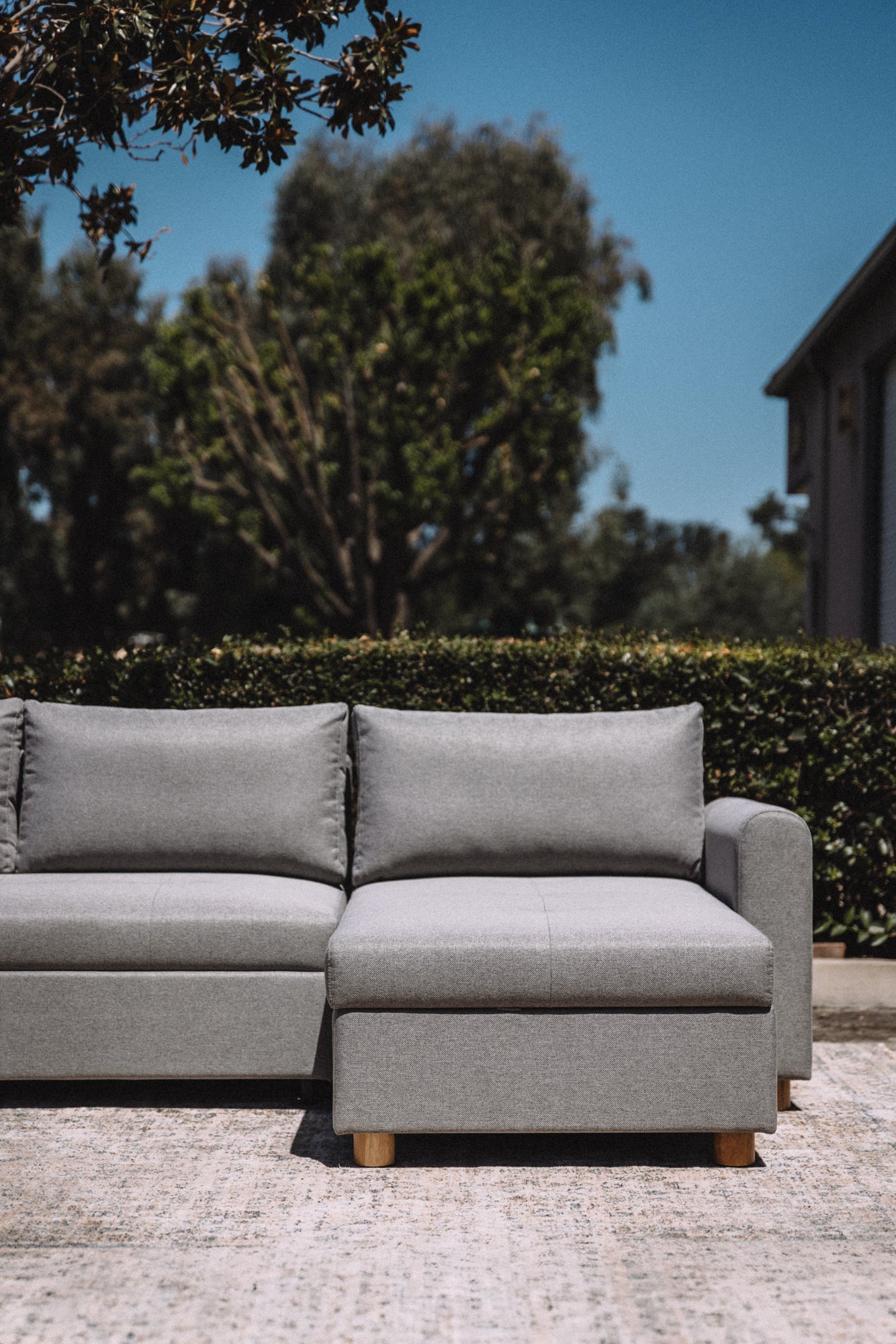 Article Nordby 104" Reversible Sleeper Sectional - Pep Gray
