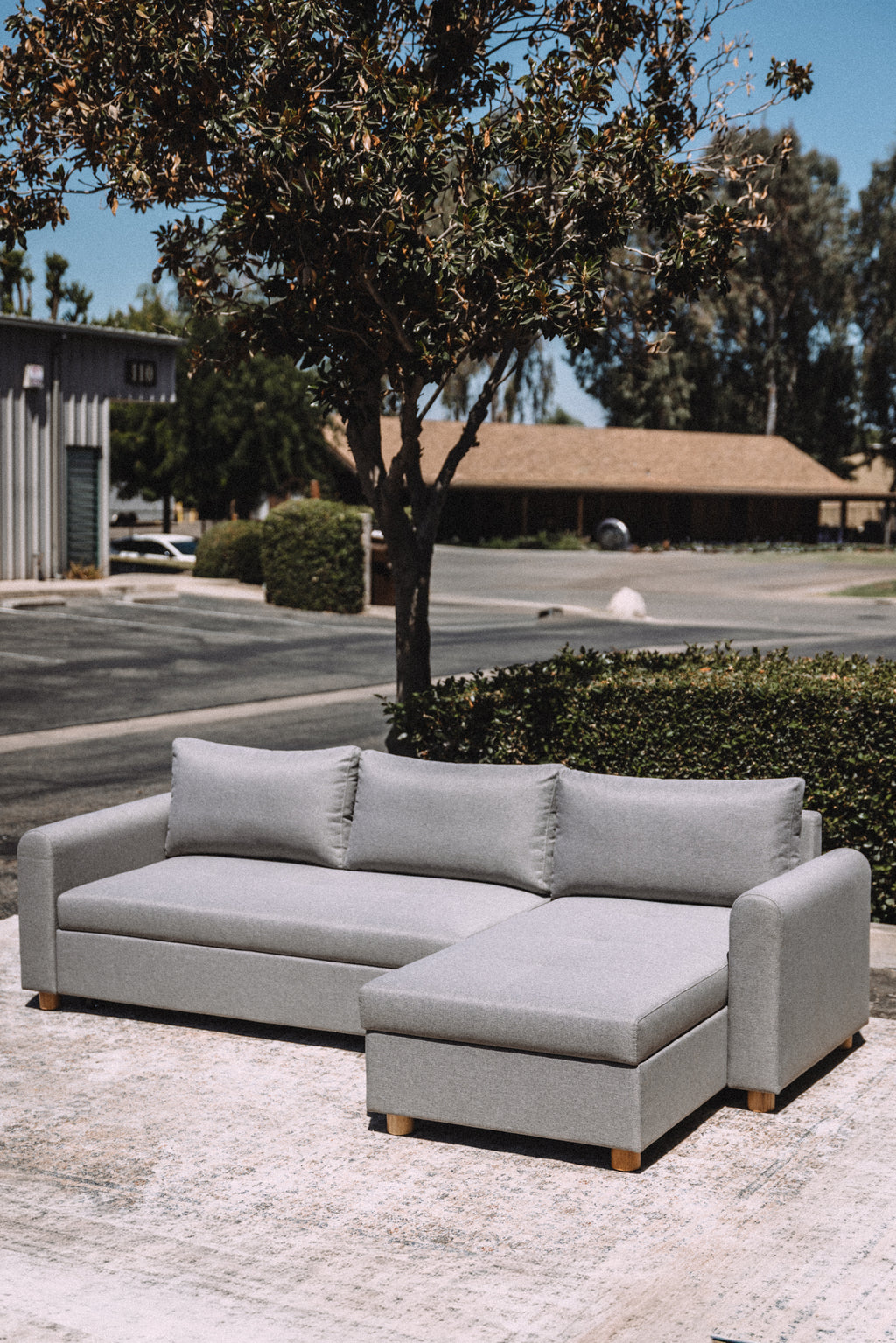 Article Nordby 104" Reversible Sleeper Sectional - Pep Gray