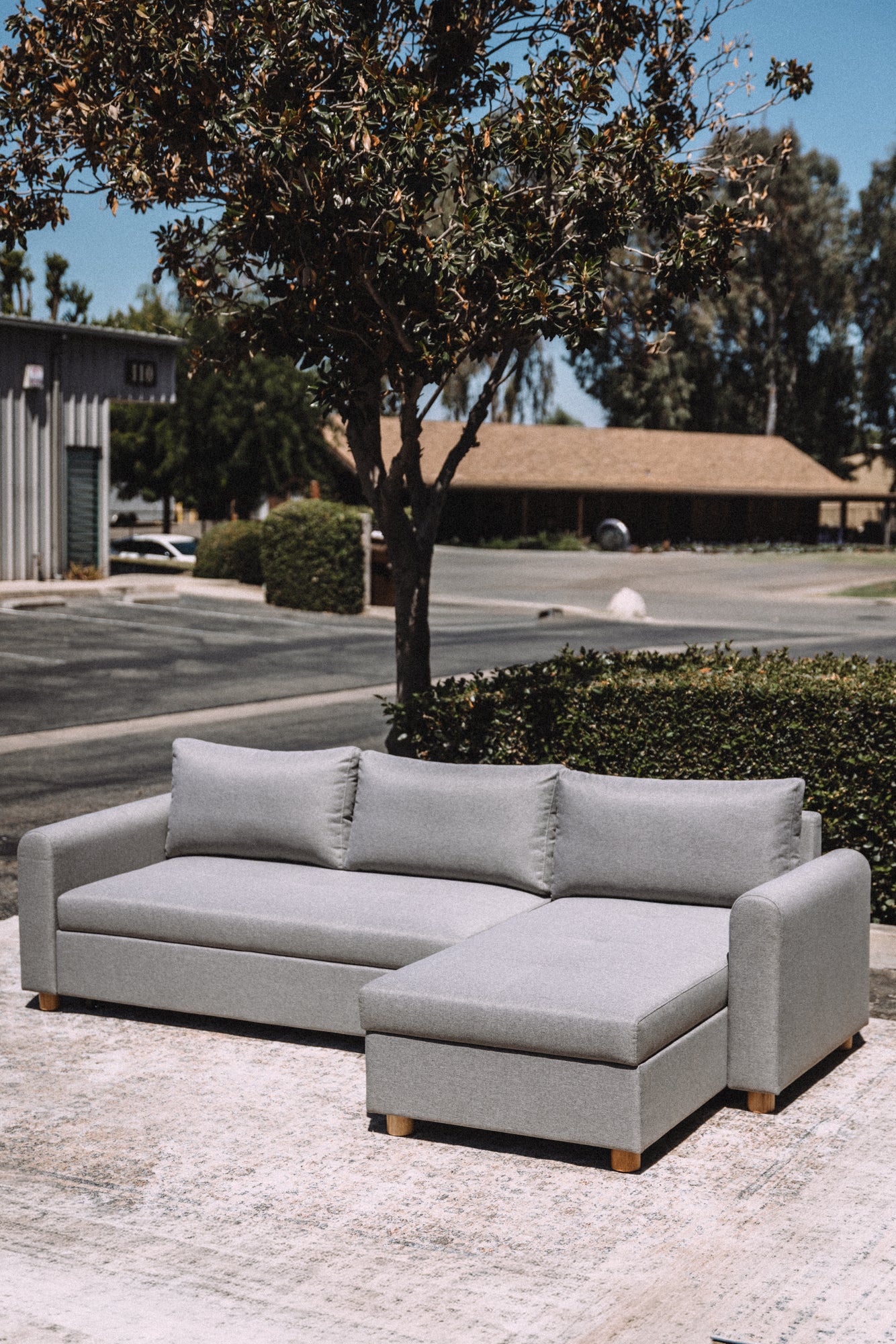 Article Nordby 104" Reversible Sleeper Sectional - Pep Gray
