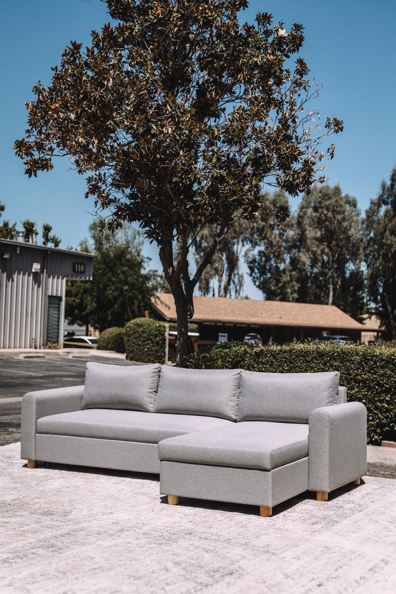 Article Nordby 104" Reversible Sleeper Sectional - Pep Gray