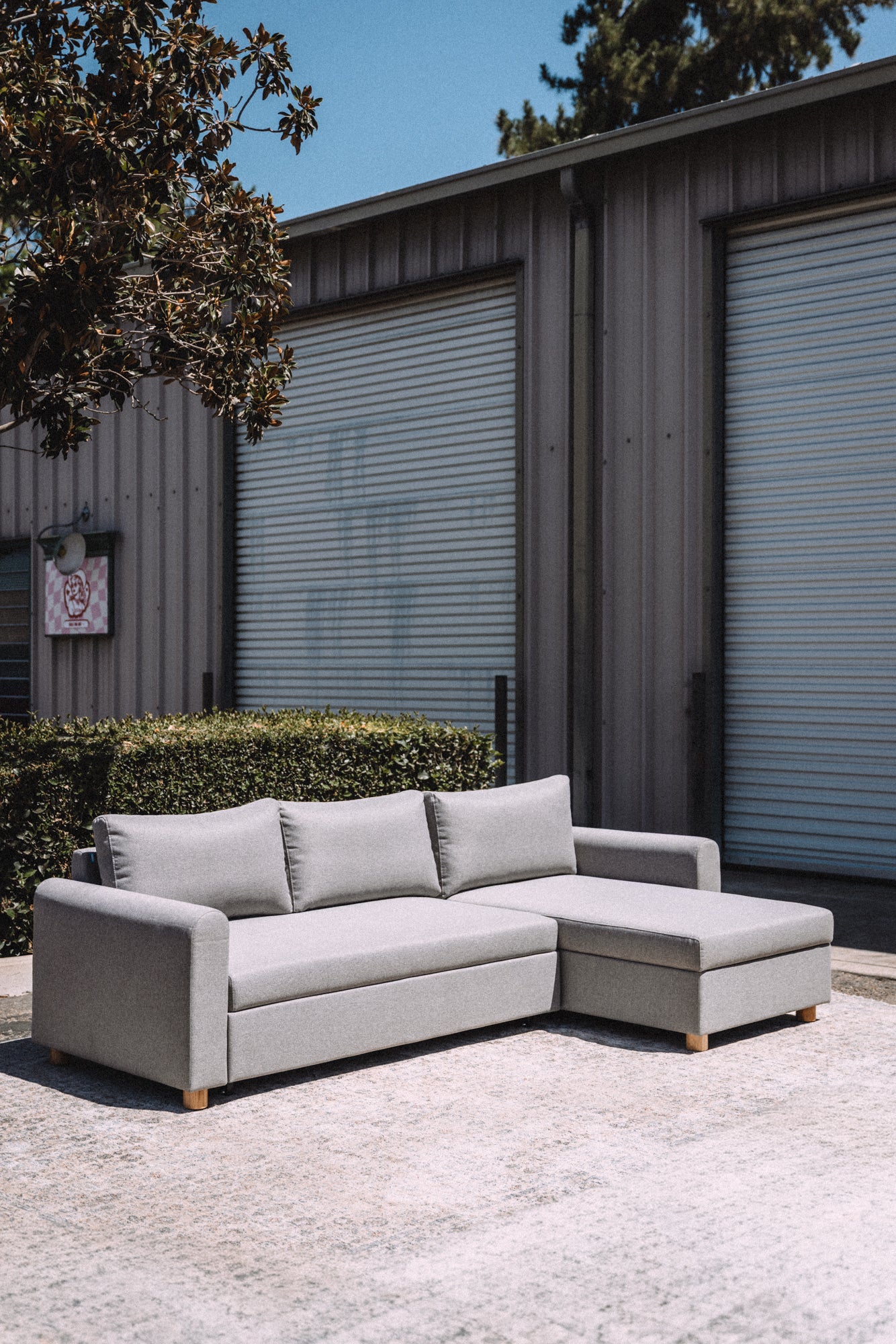 Article Nordby 104" Reversible Sleeper Sectional - Pep Gray
