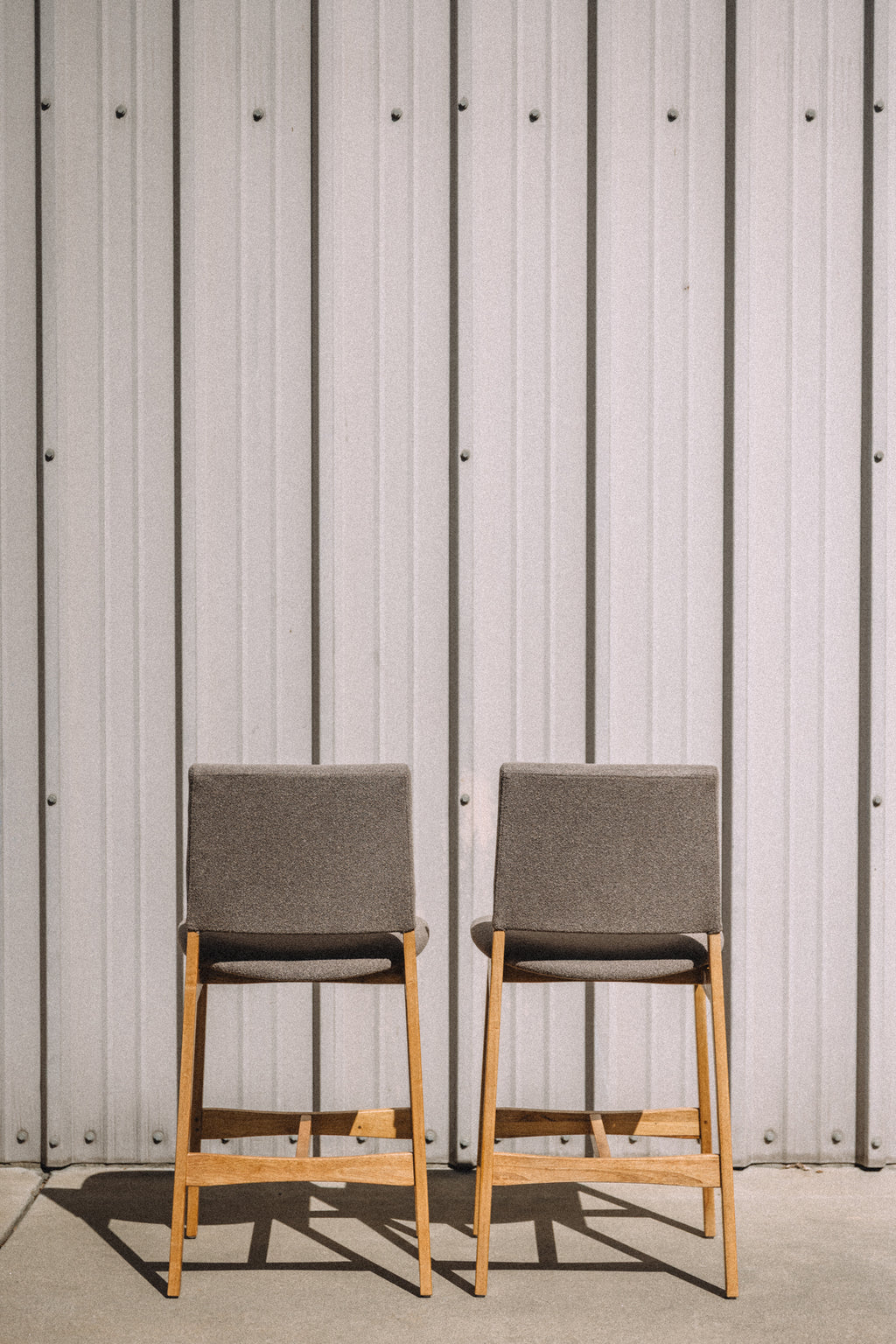 Article Nosh Counter Stool - Oak And Ratine Brown (Set of 4)