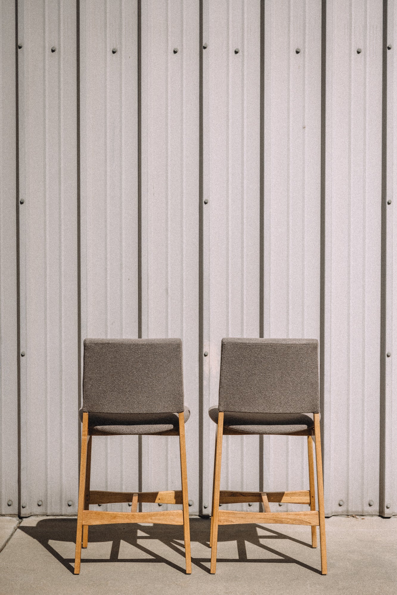 Article Nosh Counter Stool - Oak And Ratine Brown (Set of 4)