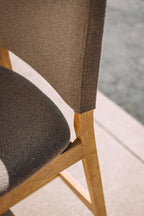 Article Nosh Counter Stool - Oak And Ratine Brown (Set of 4)