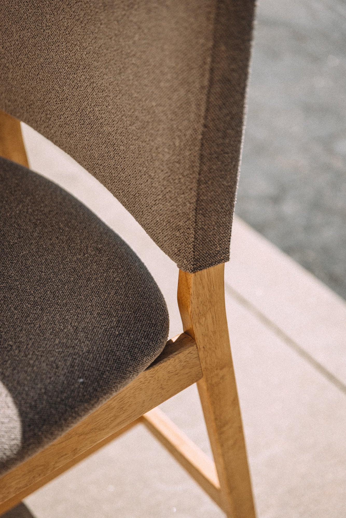 Article Nosh Counter Stool - Oak And Ratine Brown (Set of 4)