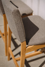 Article Nosh Counter Stool - Oak And Ratine Brown (Set of 4)