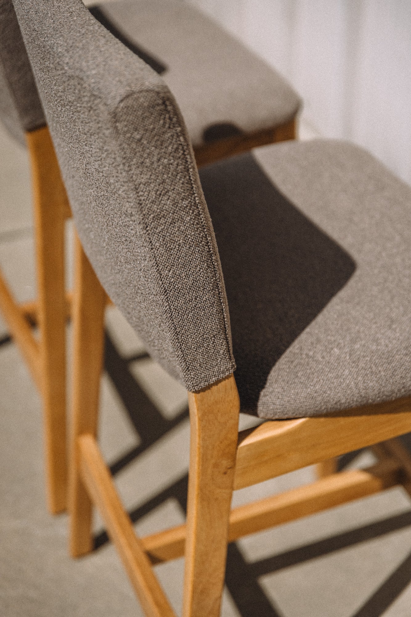 Article Nosh Counter Stool - Oak And Ratine Brown (Set of 4)