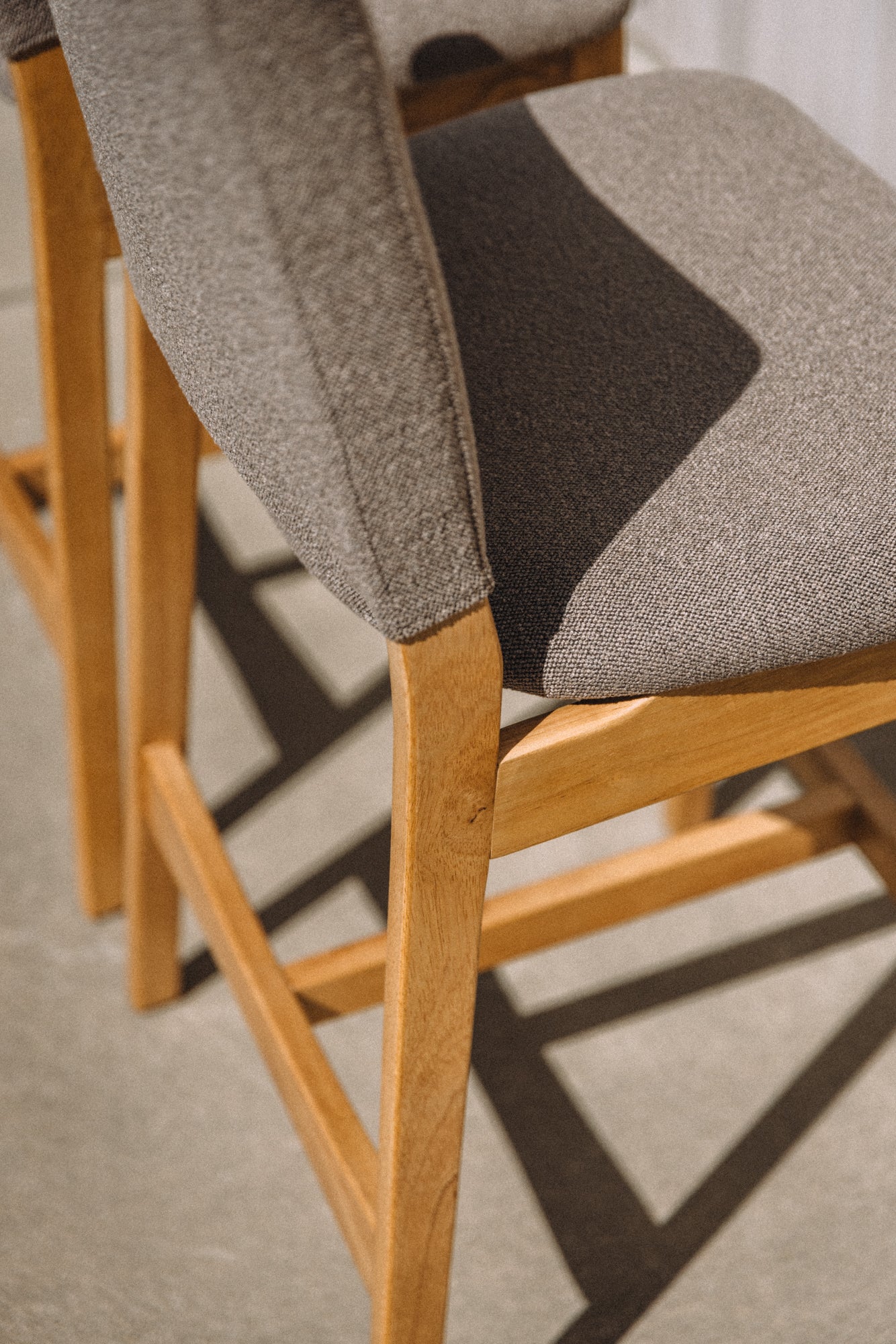 Article Nosh Counter Stool - Oak And Ratine Brown (Set of 4)
