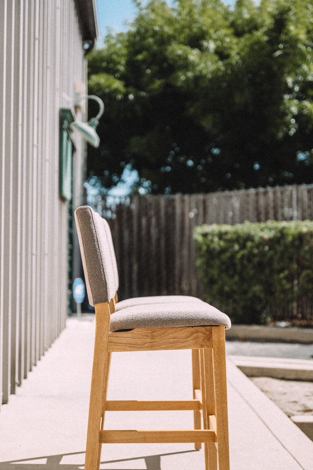 Article Nosh Counter Stool - Oak And Ratine Brown (Set of 4)