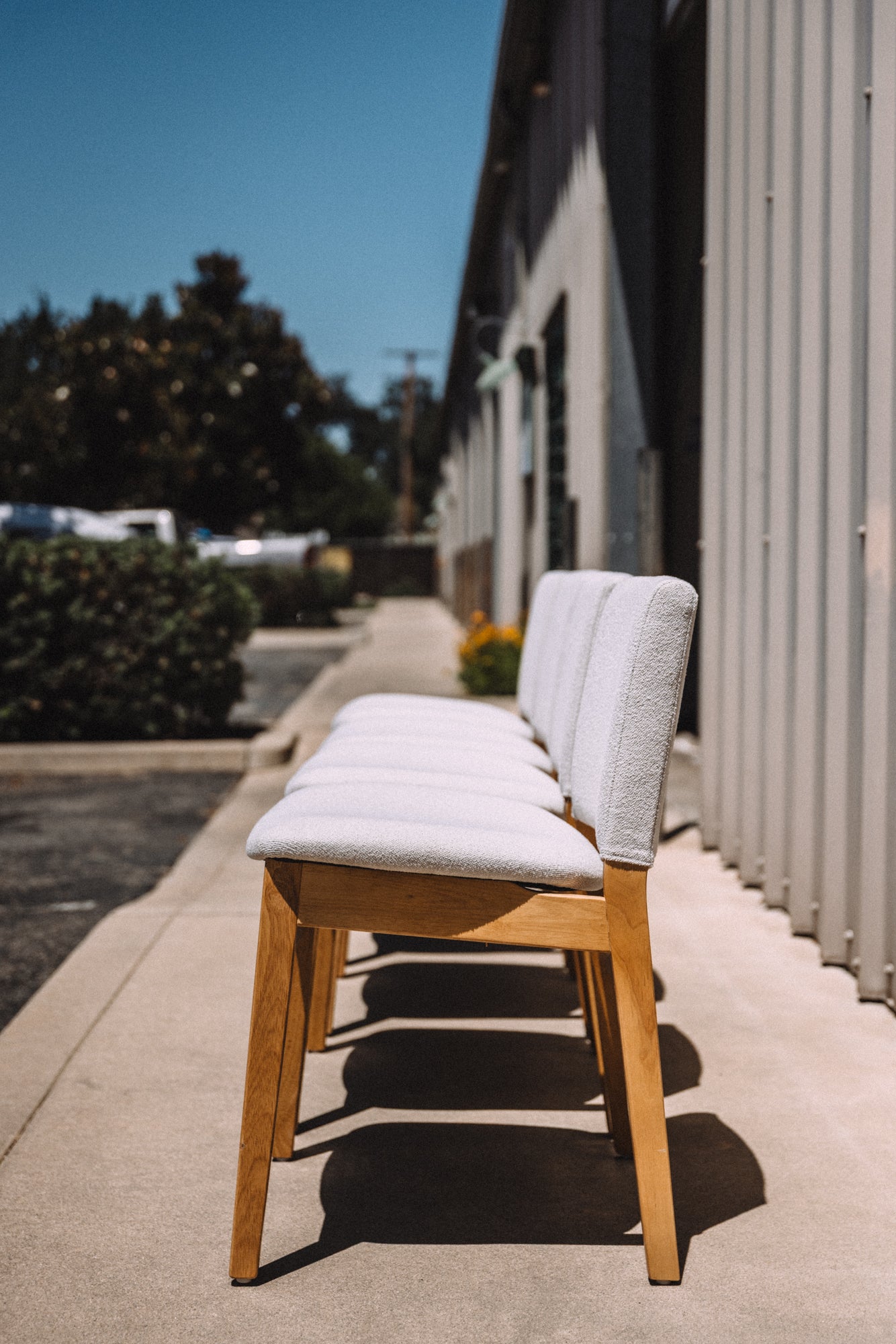Article Nosh Dining Chair - Oak And Ratine Ivory (Set of 4)