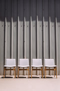 Article Nosh Dining Chair - Oak And Ratine Ivory (Set of 4)